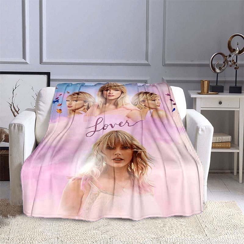 K-PopT- Taylor-S-Swift Blanket - Fan Gift - Suitable for Home, Leisure, Camping, and Travel - Multifunctional Blanket