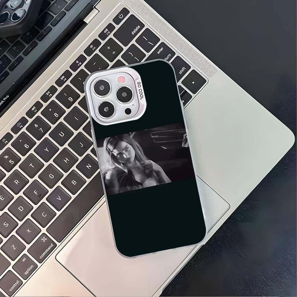A-Addison R-Rae певица Для iPhone 17,16,15,14,13,12,11,Mini,Pro,E,SE4,XS,MAX Белый Ударопрочный Конфетный Матовый Чехол