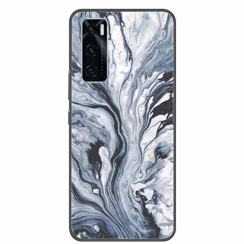 Для Vivo V20 SE Чехол Мраморный Силиконовый Мягкий Бампер из ТПУ Чехол-накладка Для Vivo V20 SE Задняя крышка Чехлы для VivoV20 SE V20SE V 20 SE