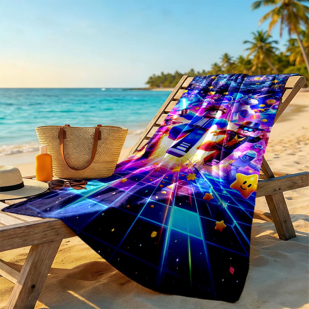 Roblox Beach Towel Super Soft & Absorbent Comfortable Lightweight
