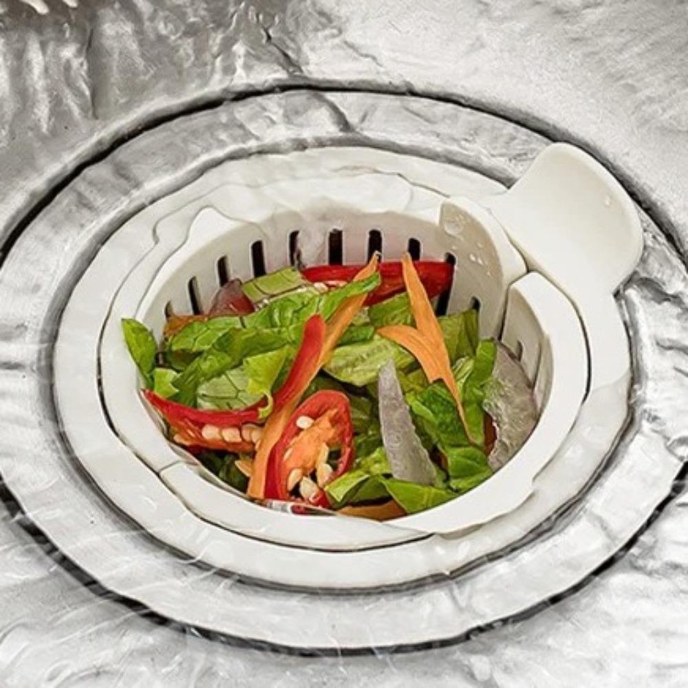 10pcs Round Shape Sink Drain Strainer Hair Filtration Filter Grid Cover For Home Kitchen