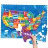 Momo Nashi America Puzzle for Kids Ages Educational Toy for Boys and Girls US Map Kids Puzzle with 50 States and Capitals Floor Jigsaw Puzzle for Kids