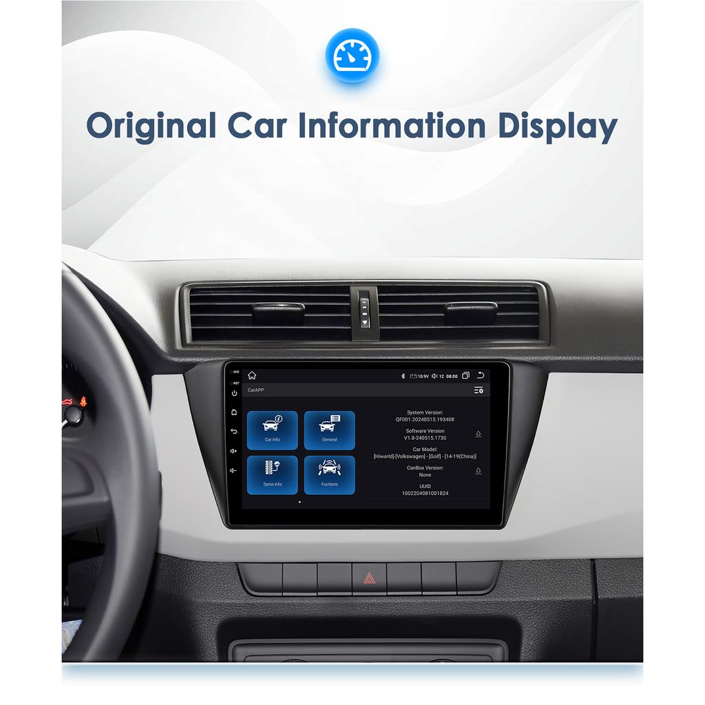 Hizpo Carplay 4G 9" Car Radio Android for Skoda Fabia 3 III 2015 2016 2017 2018 2019 Multimedia Player Navigation GPS 2 Din Stereo DSP  Blueteeth DVR