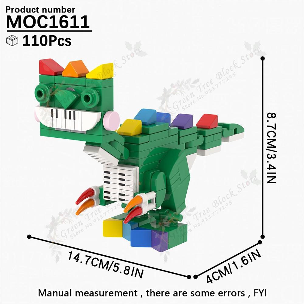 Серия хоррор-игр Пианозавр Ярнаби Кот Бэкрумс MOC Креативный Банбан Монстр Строительный Блок Модель DIY Кубики Детские Подарки Игрушки