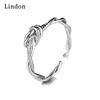 Lindon Classic Copper Alloy Zircon Ring Ladies Jewelry Wedding Promise Party Gift