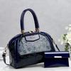 New Trendy Luxury Glossy Embossed Women Mommy And Me Top Handle Bag, Versatile Convertible Shoulder Crossbody Purse For Daily Shopping Dating Outfits