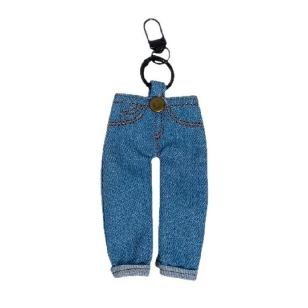 Skirt Mini Denim Jeans Pen Holder Creative Stationery Pouch Cute Keychain Gift