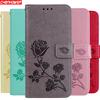 Двойной кожаный чехол с розой для Xiaomi Mi A2 Lite A1 Redmi 5 Plus 6A S2 Note 6 5 Pro 5A Note 4X 4A 3S F1