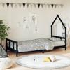 VidaXL Bed Frames for Children, Single Bed with Slat Base, Bedroom Furniture, Scandinavian, Black 90x190 Cm 834563