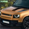 Виниловая наклейка-полосы на капот из углеродного волокна для Land Rover Defender 110 2026 2025 L663 2024 2023 2022 2021