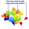 DIY Mushroom Nail Building Blocks Creative Pegboard Set  Parent Child Interaction