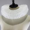 Women Girls Victorian Elizabethan Ruffled Neck Collar Silky Fake Collar Choker Vintage Webbing Neck Ruff Cosplay Costume
