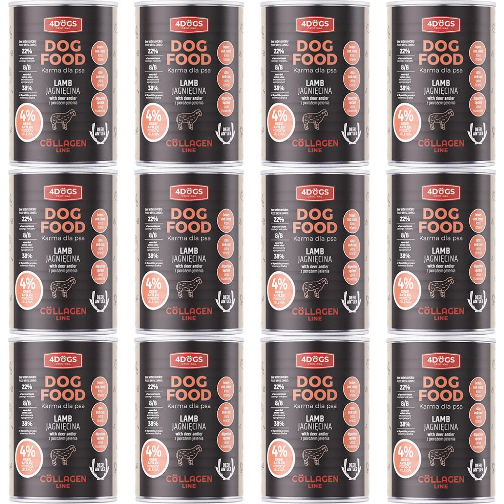 Collagen Line food - with antlers and lamb 400 g - 10+2 free
