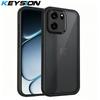 KEYSION Матовый Полупрозрачный Черный Чехол для Телефона для OnePlus Nord CE6 Силикон+ПК Противоскользящий Ударопрочный Чехол для One Plus 1+ Nord CE 6