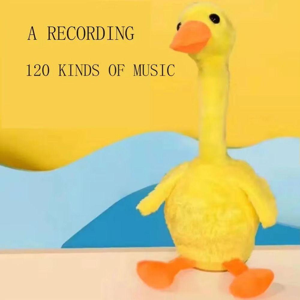 Singing Electric Duck Plush Toy Dancing Duck Repeating Talking Duck Dancing Talking Duck Kids Gift