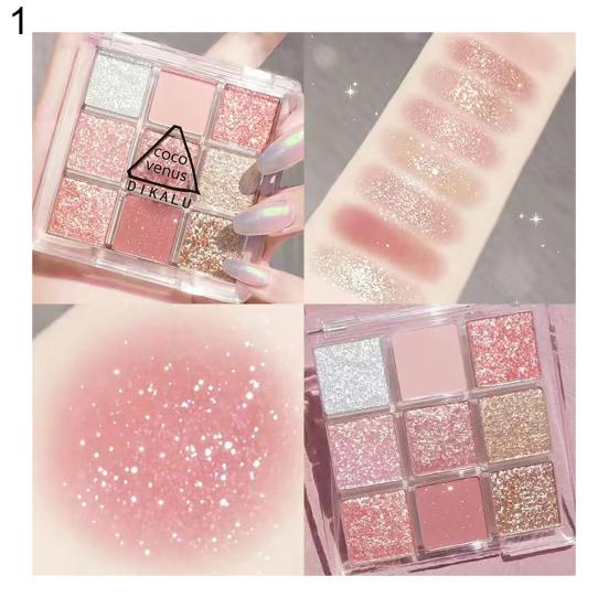 Стойкая перламутровая матовая палитра теней для век из 9 цветов