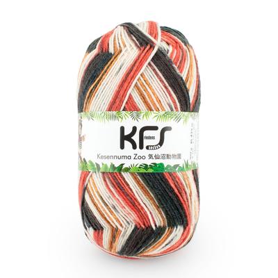 Носочная пряжа Opal KFS Kesennuma Zoo, 4-слойная, смесовая шерсть, KFS227. тигр