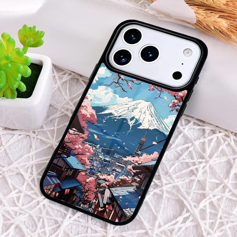 Чехол для iPhone 17 Air 16e 15 11 12 14 13 Pro Max с рисунком сакуры в Токио, ударопрочный, Cover Coque