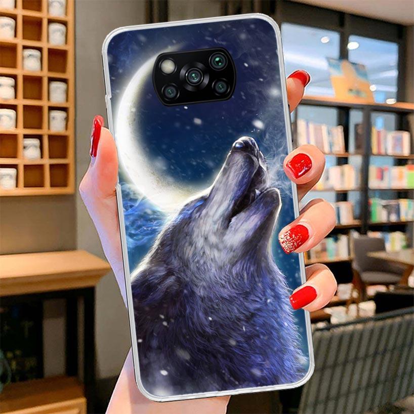 Angry Animal Wolf Fierce Cover Phone Case For Xiaomi Poco F7 Ultra X7 X6 X5 Pro M7 Redmi 15C 15 13C 13 12C 12 10C 10 9A 9C 9T 9