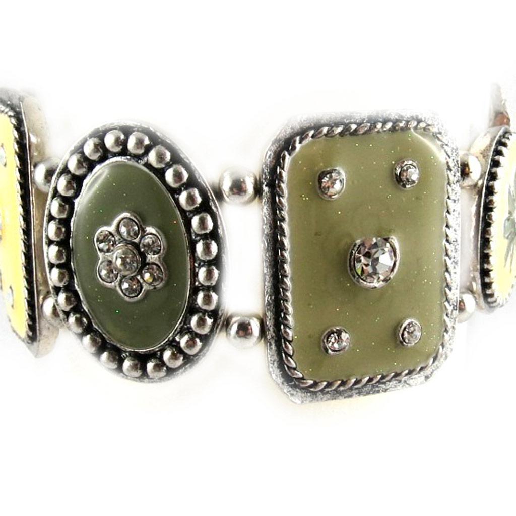 Les Trésors De Lily [E6641] - Дизайнерский браслет "Оксана" бежево-серый