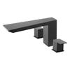 Roman Tub Faucet, Bath Tubs Faucets Set with 2 Handles, Waterfall Roman Tub Faucet for Pet Washing, Baby Care, Adult Bathing, Matte Black