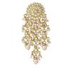 Женские позолоченные серьги с кисточками Kundan