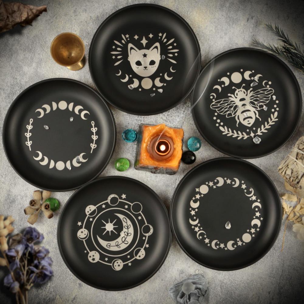 Stainless Steel Divination Tray 5.5 Inch Crystal Stone Storage Tray Decorative Jewelry Dish Gift