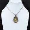 Copper Bumble Bee Jasper Pendant Copper Wire Wrapped Pendant Gemstone Pendant Bumble Bee Jasper Jewelry Handmade Pendant Copper Wire Jewelry