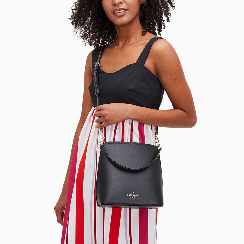 Kate Spade Darcy Bucket Bag Women Shoulder Bags Black WKR00439-001