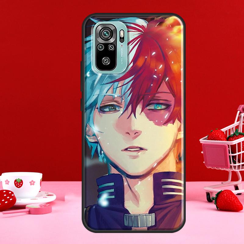 Чехол с аниме Shoto Todoroki для Redmi Note 10 Pro для Redmi Note 11 Pro Note 8 9 Pro 9S 10S 11S 9C 9A 9T