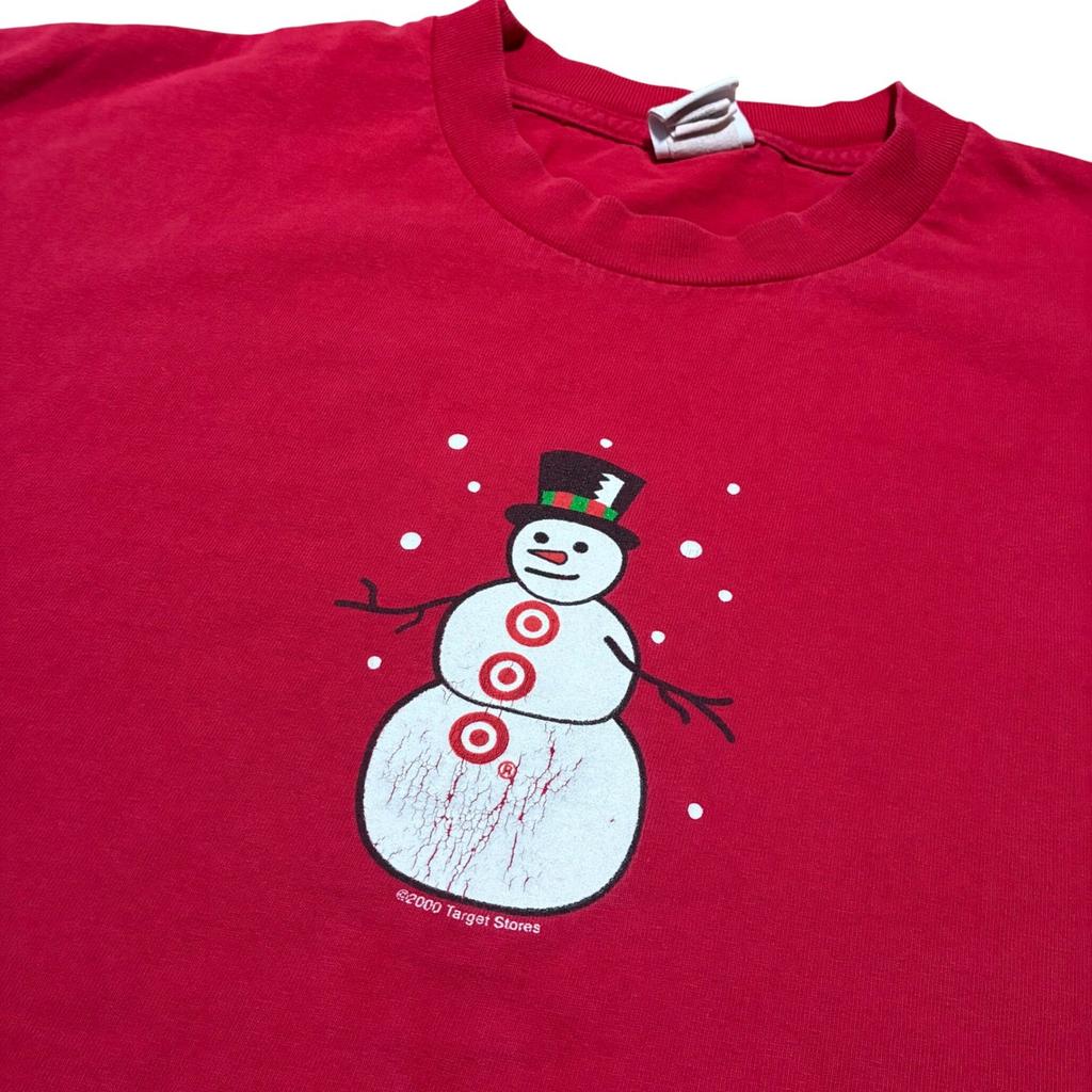Vintage 2000 Target Snowman Graphic T-Shirt Mens XL Employee Exclusive RARE Unisex T-Shirt