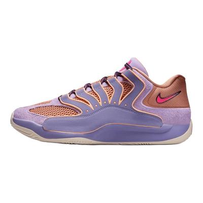 KD 18 EP Удобные Практичные Дышащие Баскетбольные Кроссовки Унисекс Кроссовки Фиолетово-Оранжевые HV1991-501
