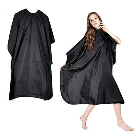 Black Salon Hair Hairdressing Cutting Cape Gown Cloth Barbers Shop Cover