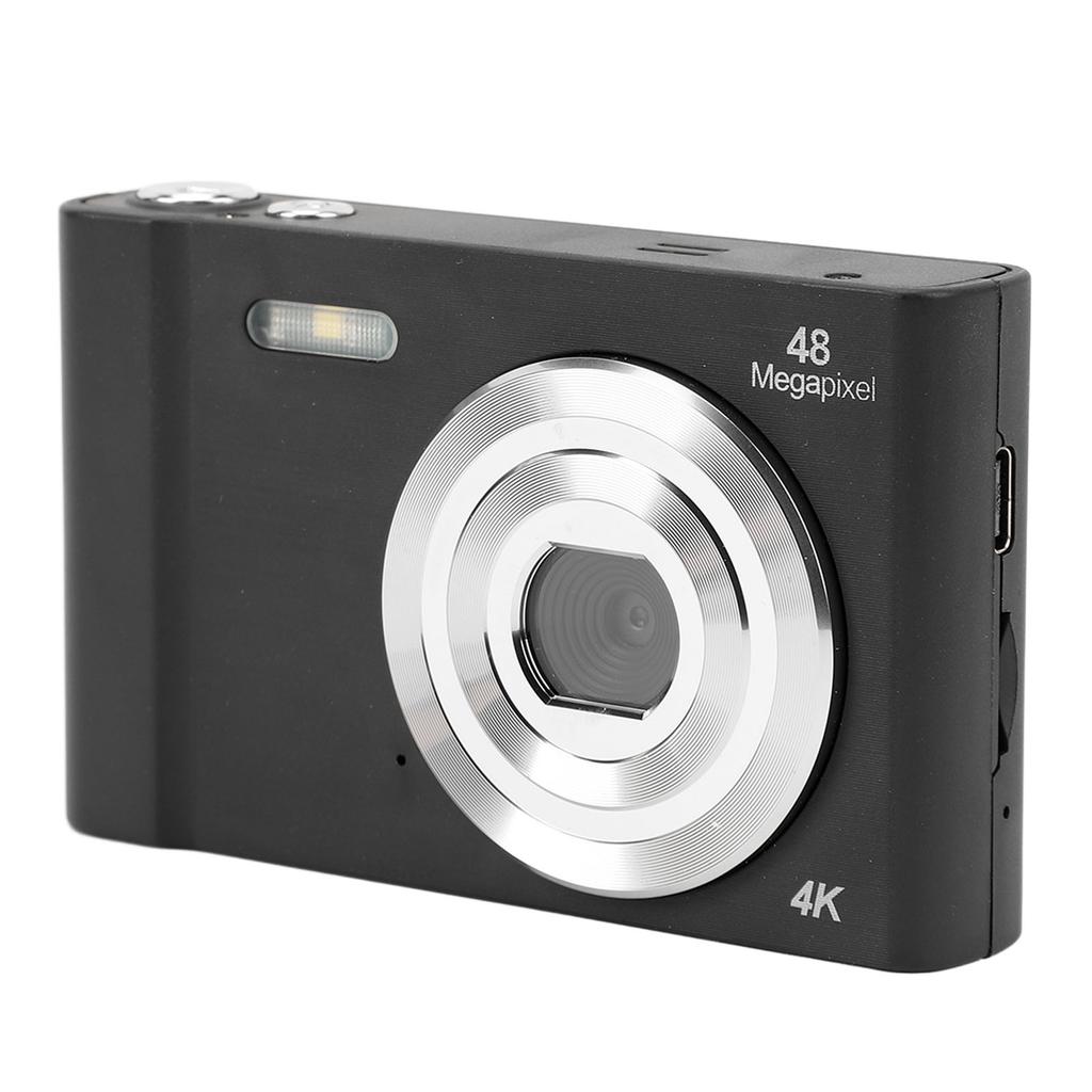 4K Digital Camera for Teens Kids 48MP 1080P HD 2.4 Inch IPS Screen 16X Digital Zoom Pocket Compact Camera for