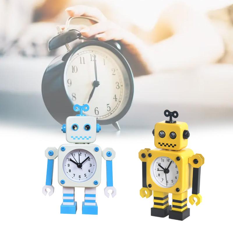 Kids Cartoon Alarm Clock Battery Powered Quartz Movement For Bedroom And Lounge