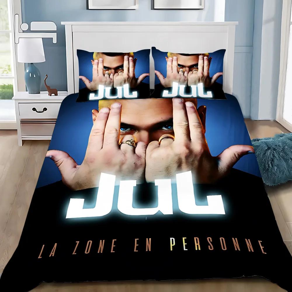 Пододеяльник Рэпер Jul C'Est Pas Наволочка Постельное белье Des Lol Комплект Взрослый МальчикДевочка Украшение спальни Односпальная Двуспальная Большой размер Кровать