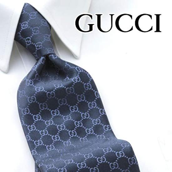 GG [Gucci] Tie, Navy, pattern, GUJ-834 [Used]
