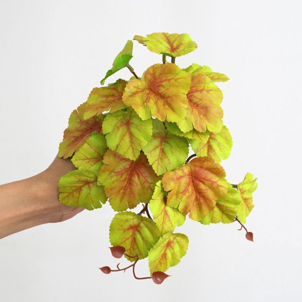 Тропические растения Зеленые растения в горшках Большая шелковая черепаха спина Бамбуковые листья Декор для свадебной вечеринки