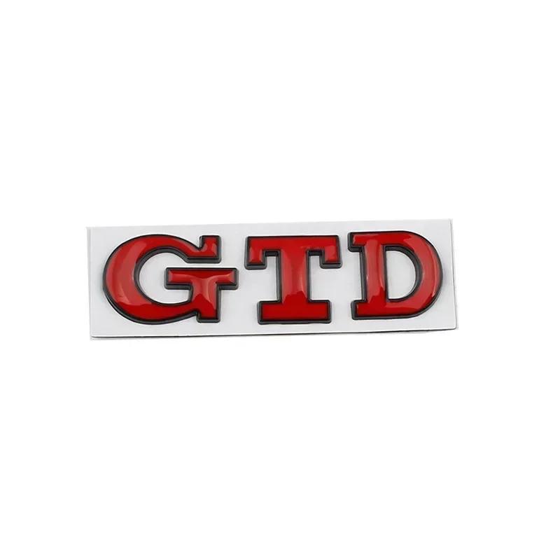 AABIP1 3D Metal Letters GTD Logo Car Rear Trunk Boot Emblem Badge Sticker Decals for Volkswagen VW Golf 7 6 5 4 MK2 MK4 MK5 MK6 MK7