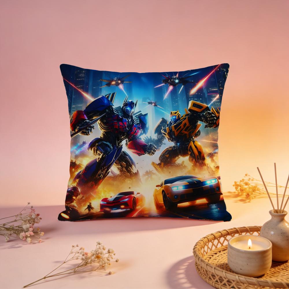 Popular TTransformersing Cushion Cover Comfortable Durable Pillow Cover MultiScene for Home Office Car Sofa