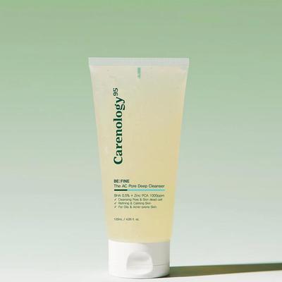 Каренология 95 BE:FINE The AC Pore Deep Cleanser 120 мл, против акне, отшелушивание, увлажнение, корейская косметика, Kbeauty, образец