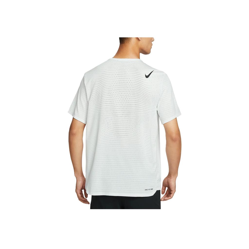 Nike Aeroswift Dri-Fit Adv Быстросохнущая Удобная Модная Повседневная Футболка с Коротким Рукавом Мужская Топы Горно-Белый HJ3378-121