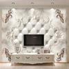 3d Wallpaper European Soft Roll Marble Mural Living Room Tv Sofa Bedroom Background Wallpaper Mural