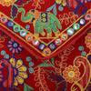 Clutch Bags for Women Jaipuri Rajasthani Handmade Embroidery Mirror Work Stylish Sling Bags for Women Cross Body Bags for Ladies and Girls - 22X16 Cm