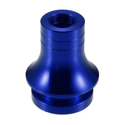Адаптер ручки переключения передач ABSOPRO для автомобиля M12x1.25 Фиксатор чехла рычага переключения передач Универсальный автомобиль с механической коробкой передач Прочный алюминиевый сплав Синий