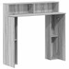 Fireplace Surround Sonoma Grey 102 x 18 x 100.5 cm Particleboard