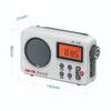 Портативное AM/FM-радио с ЖК-дисплеем, стереорадио, питание от аккумулятора и USB, будильник