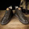 Мужская повседневная обувь из натуральной кожи, высококачественные уличные ботильоны для мужчин, кроссовки, теннисные спортивные туфли, обувь для ходьбы люксового бренда