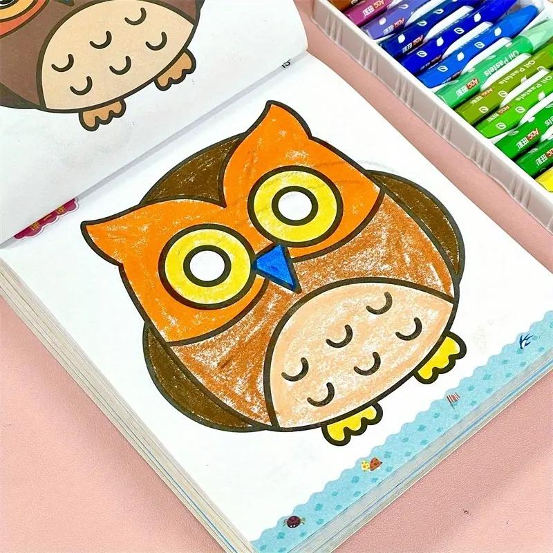 160-Page Coloring & Drawing Book With Animal & Nature Themes Non-Toxic Safe Paper Blue Cover Art Supplies Creative Birthday Gift