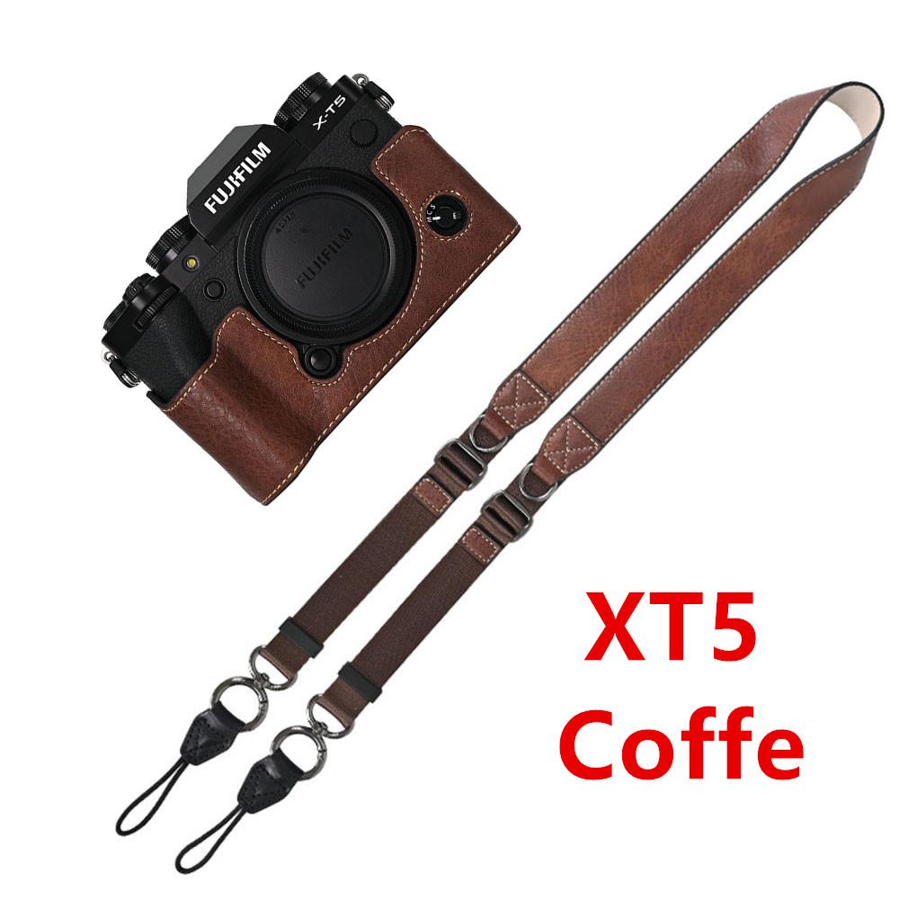 Получехол из ПУ кожи с текстурой личи для Fujifilm Fuji XT50 XS10 XS20 XT30 XT30II XT20 XT10 XT5 XM5 с крышкой с отверстием для аккумулятора и ремешком